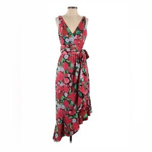Anthropologie Hutch Silk Wrap Dress Floral NWT